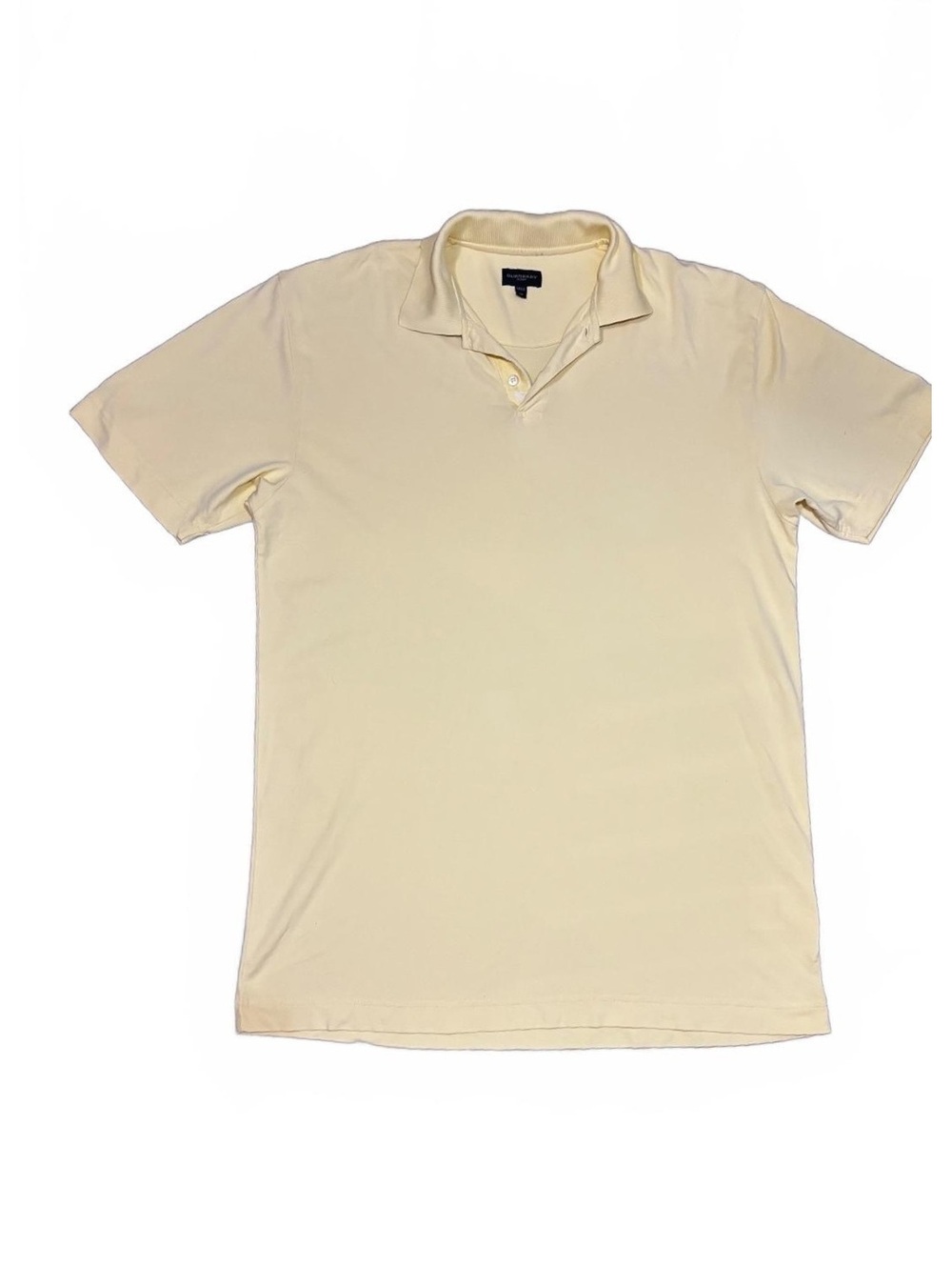 Burberry Golf Men's Polo Shirt Cream Yellow Size Small